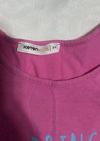 Kız Çocuk Pembe Baskılı Kolsuz Tişört - Görsel 2