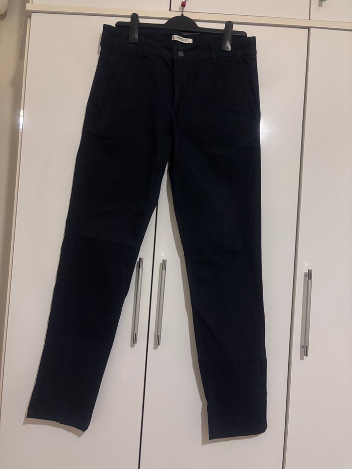 Siyah Erkek Regular Fit Denim Pantolon - Görsel 2
