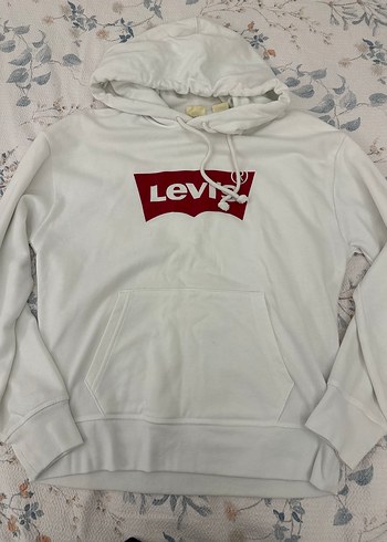 Levis Levi S Beyaz Kapusonlu Sweatshirt