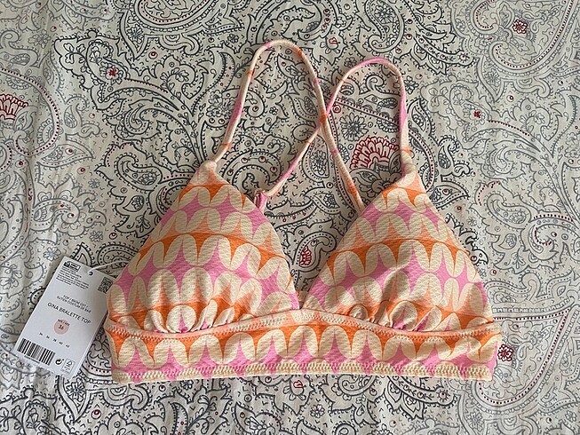 Renkli bikini üstü
