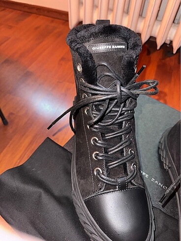 43 Beden siyah Renk Zanotti Erkek Kürklü Bot