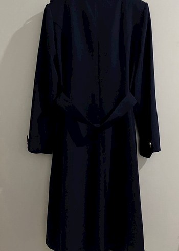 Armine Lacivert Trençkot - Görsel 4