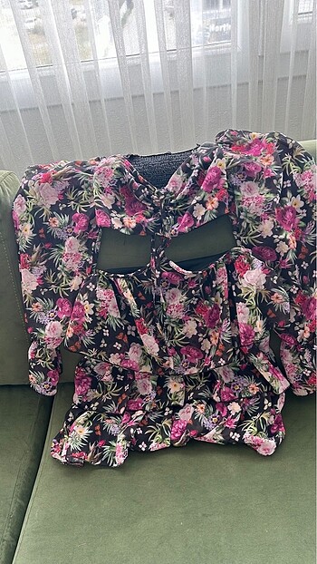 Zara EYYO İKİ PARÇA MİNİ ELBİSE
