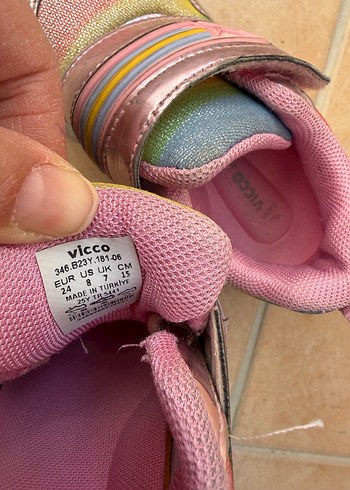 Kız Çocuk Renkli Velcro Spor Ayakkabı vicco - Görsel 11