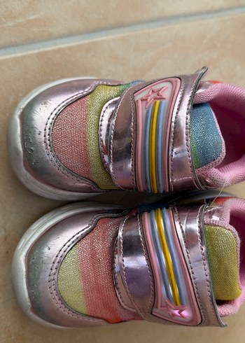 Kız Çocuk Renkli Velcro Spor Ayakkabı vicco - Görsel 7