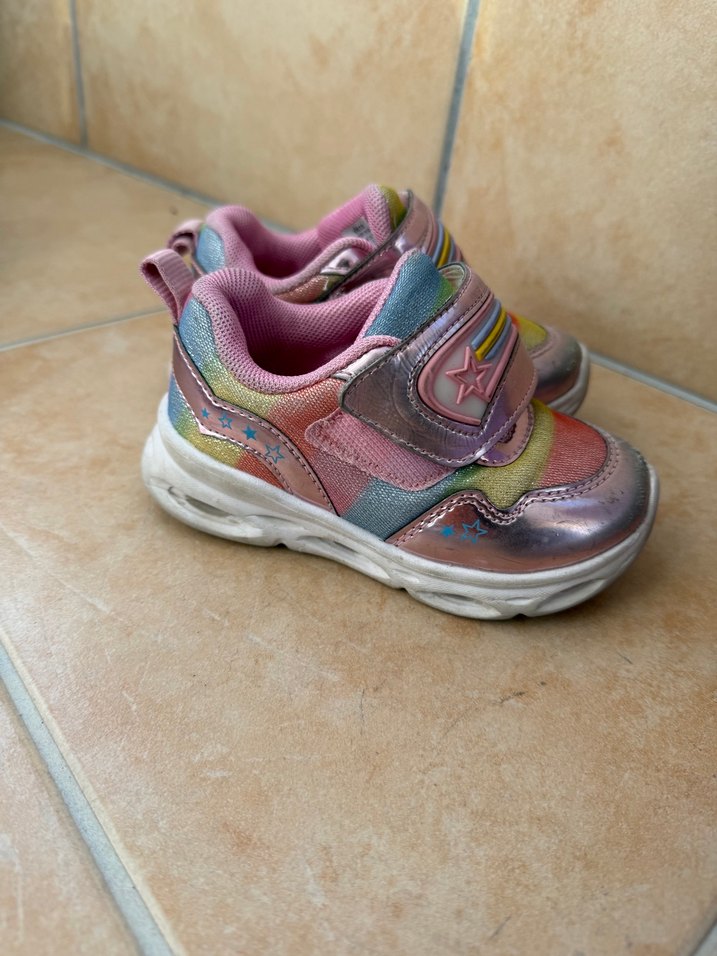 Kız Çocuk Renkli Velcro Spor Ayakkabı vicco - Görsel 4