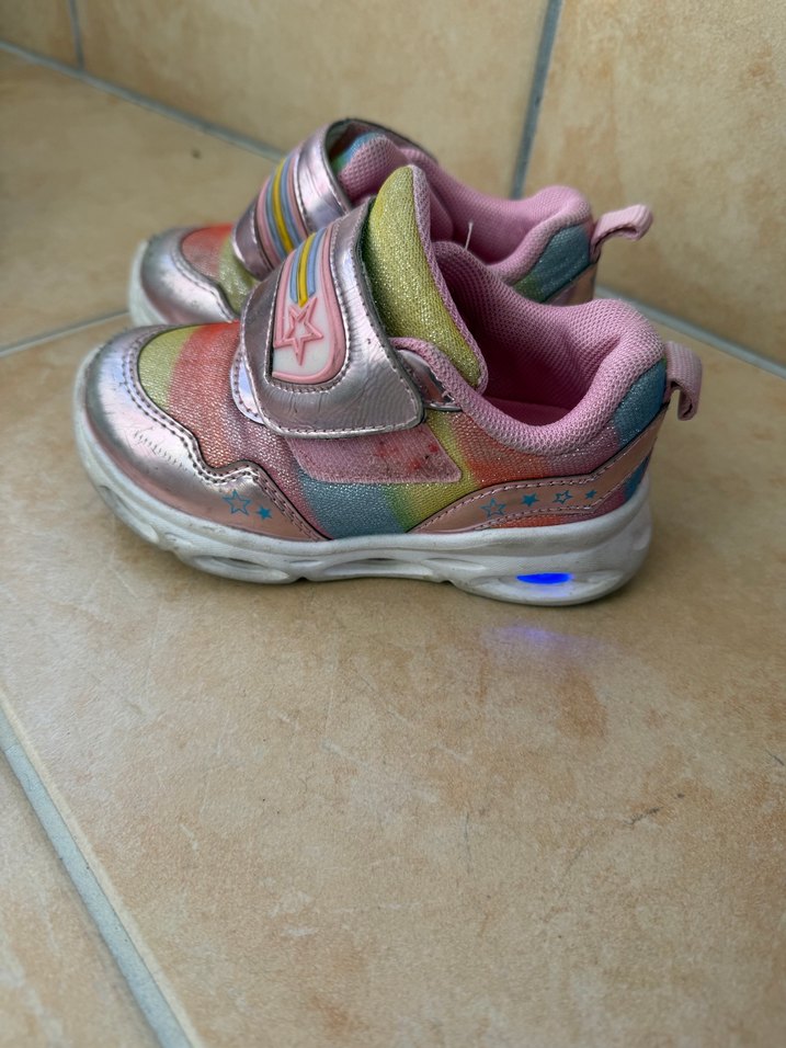 Kız Çocuk Renkli Velcro Spor Ayakkabı vicco - Görsel 3