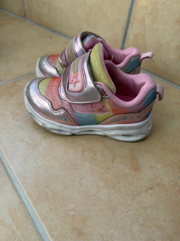 Kız Çocuk Renkli Velcro Spor Ayakkabı vicco - Görsel 2