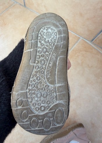 Kız Bebek Bej Süet Kürklü İlk Adım Ayakkabısı cırt cırtlı - Görsel 3