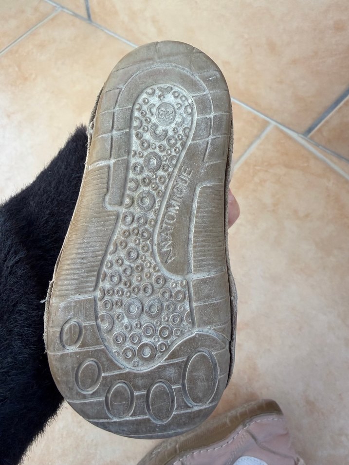 Kız Bebek Bej Süet Kürklü İlk Adım Ayakkabısı cırt cırtlı - Görsel 3