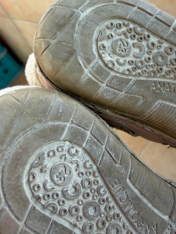 Kız Bebek Bej Süet Kürklü İlk Adım Ayakkabısı cırt cırtlı - Görsel 4