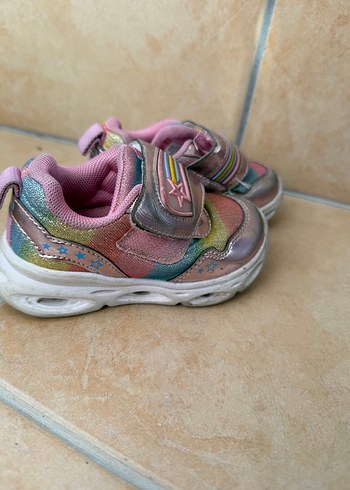 Kız Çocukları İçin Renkli Cırt Cırtlı Spor Ayakkabı vicco - Görsel 3