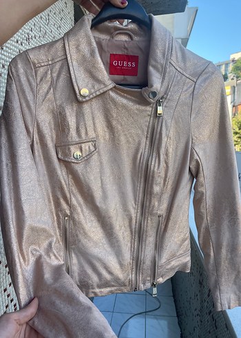 Guess Guess parlak simli bele oturan ceket