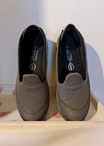 Gri Stiletto Topuklu Kadın Spor Ayakkabı - Görsel 4