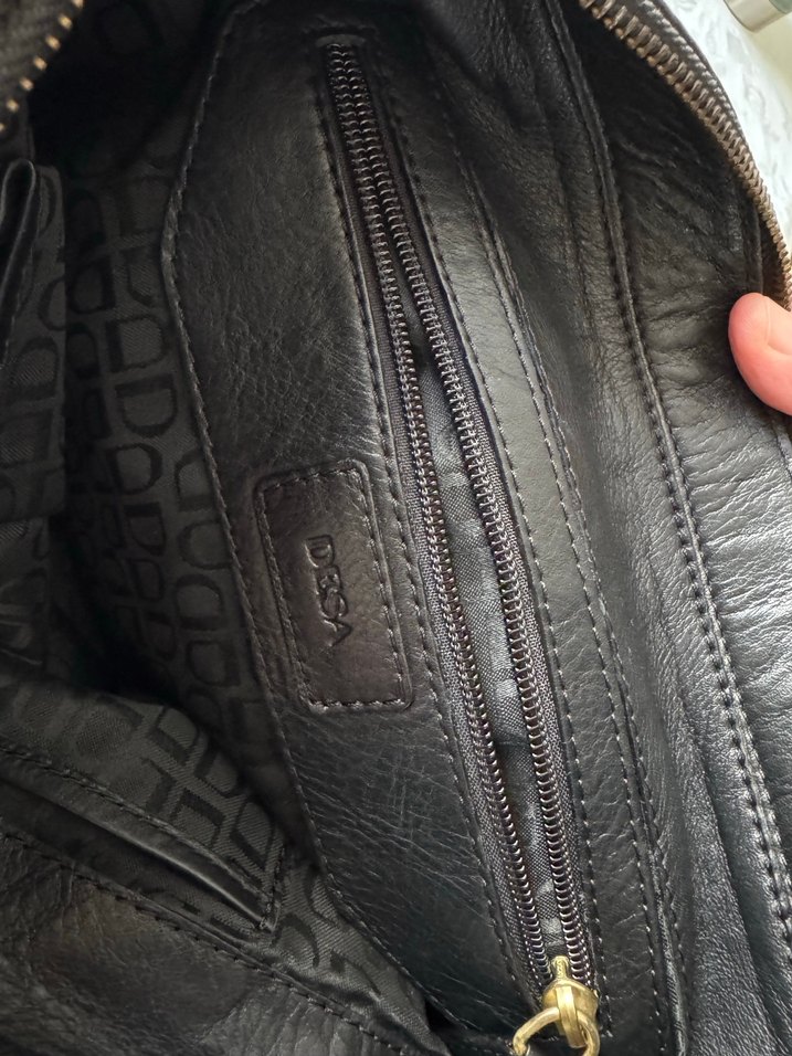 Desa Marka, Siyah Deri Klasik Kol Çantası - Görsel 4