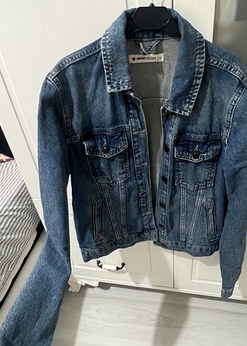 Koton Mavi Denim Ceket
