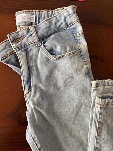 Zara taşlı jean skinny kız çocuk - Görsel 3