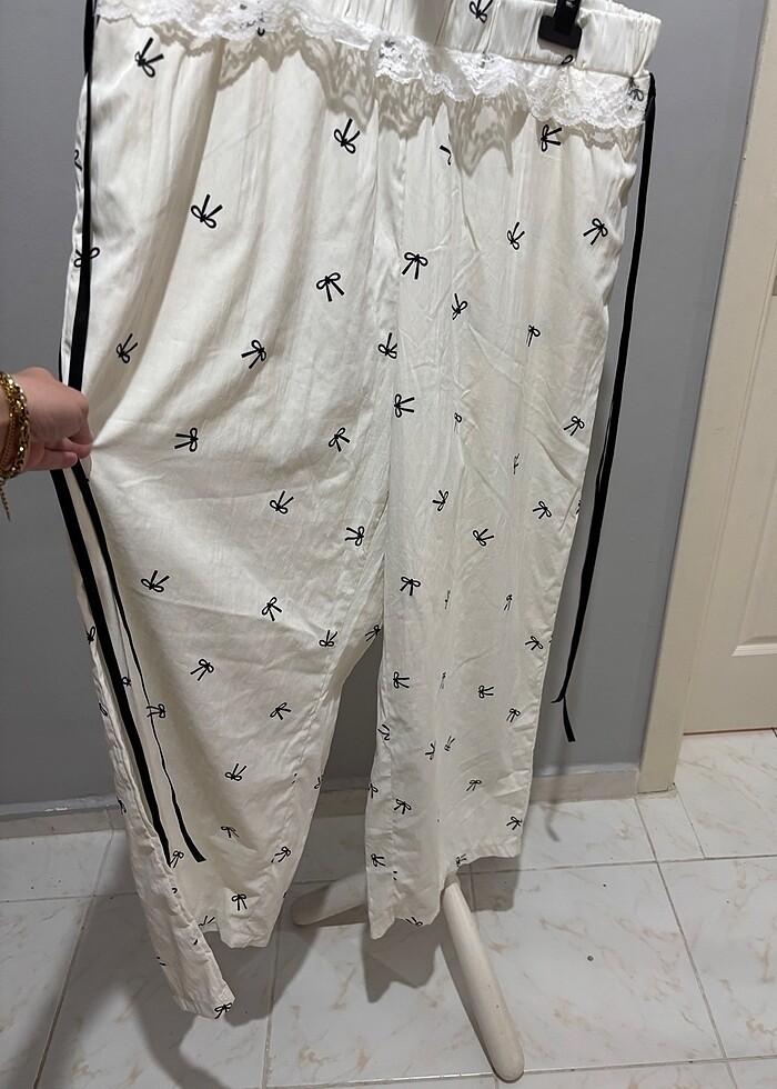 Kadın yazlık pantolon - Görsel 3