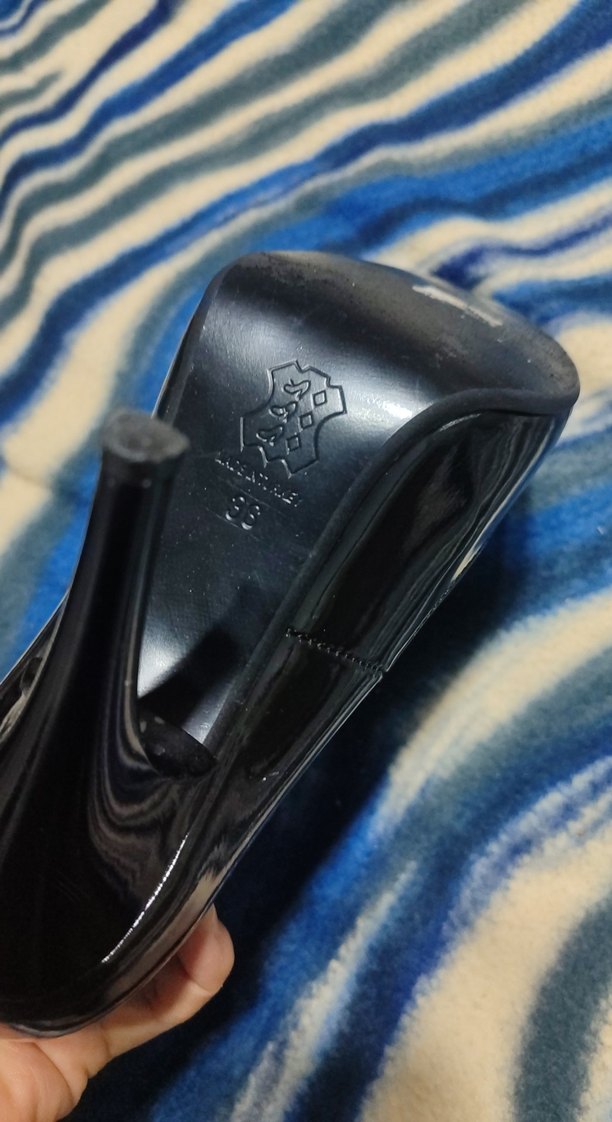 siyah  Desenli Kadın Stiletto - Görsel 3