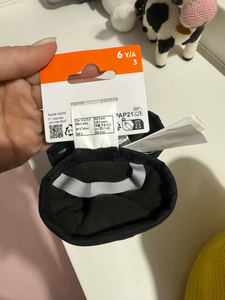Çocuk Siyah Street Wear Eldiven - Görsel 4
