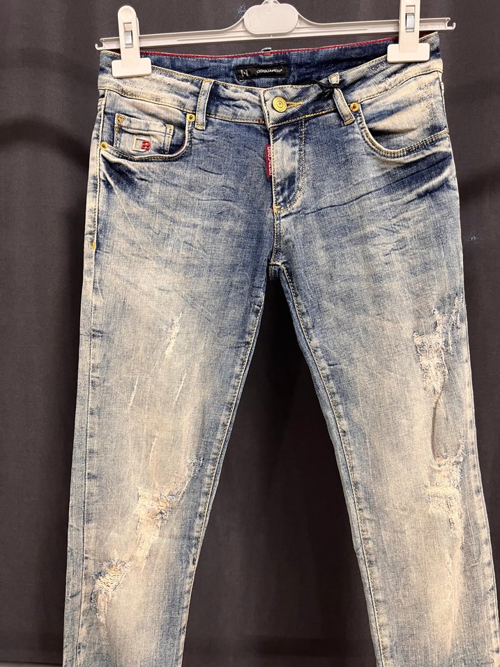 Açık Mavi Slim Fit Yıkamalı Denim Jean — görsel 2/6