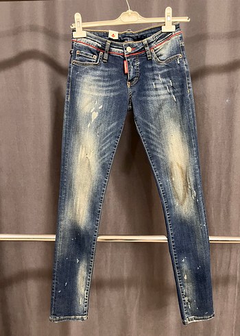 DSquared2 Slim Fit Yikamali Mavi Denim Jean