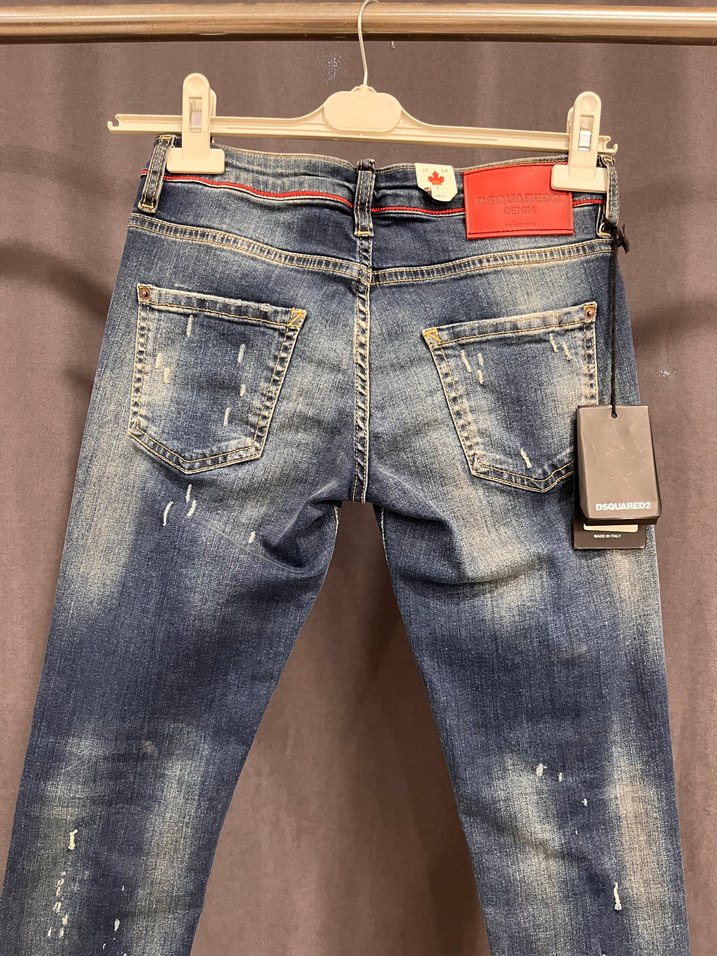 Slim Fit Yıkamalı Mavi Denim Jean — görsel 3/3