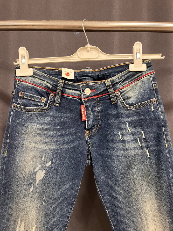 Slim Fit Yıkamalı Mavi Denim Jean — görsel 2/3