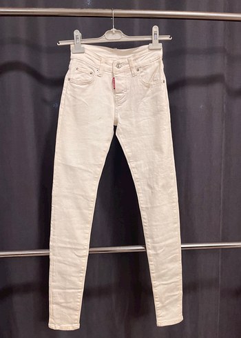 DSquared2 Ekru Yuksek Bel Skinny Jean