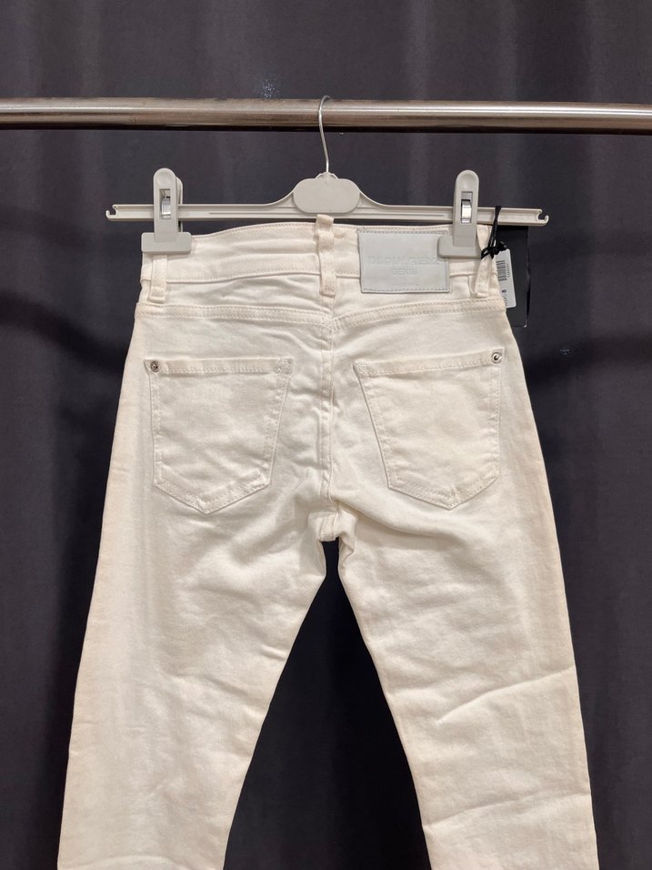 Ekru Yüksek Bel Skinny Jean — görsel 4/4