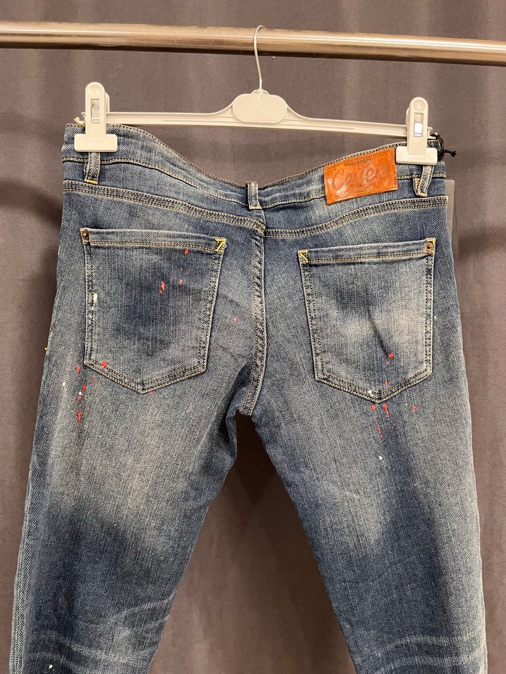 Yüksek Bel Mavi Denim Skinny Jean — görsel 4/4