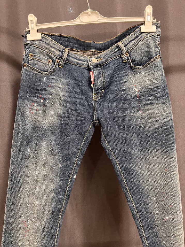Yüksek Bel Mavi Denim Skinny Jean — görsel 2/4