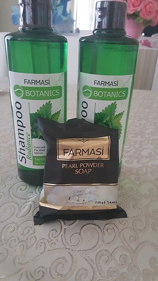 farmasi isirgan özlü şampuan inci tozu sabu hediyeli