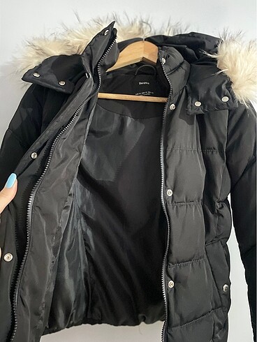 xs Beden siyah Renk Şişme mont