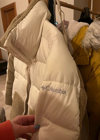 Kürk Detaylı Kadın Krem-Kahve Kışlık Mont - Görsel 2