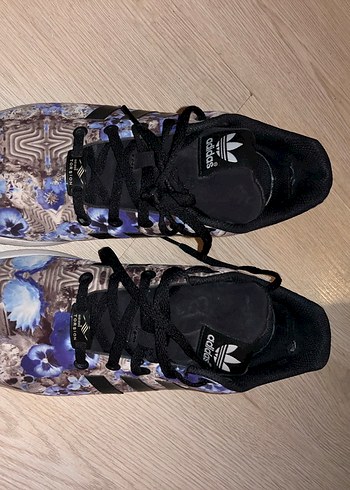 Adidas Mavi Baskılı Bağcıklı Kadın Spor Ayakkabı - Görsel 2