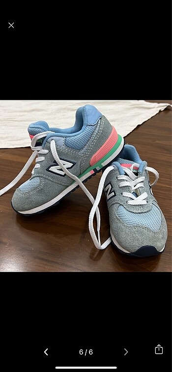 26 Beden mavi Renk Çocuk ayakkabı newbalance