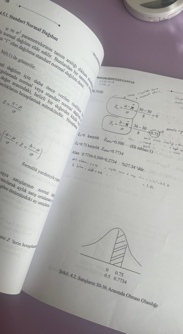 İstatistik Yöntemler I - Prof. Dr. Erdoğan Gavcar - Görsel 2