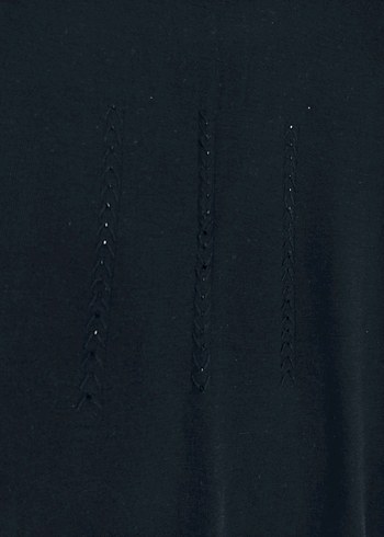 Siyah Kolsuz triko - Görsel 5