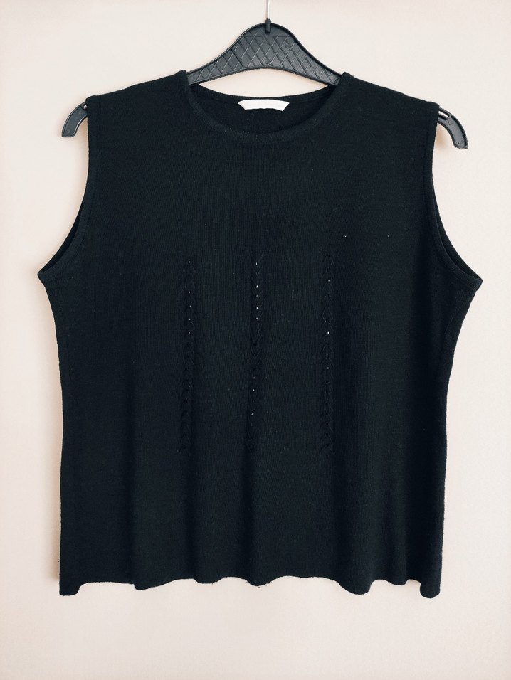 Siyah Kolsuz triko - Görsel 2