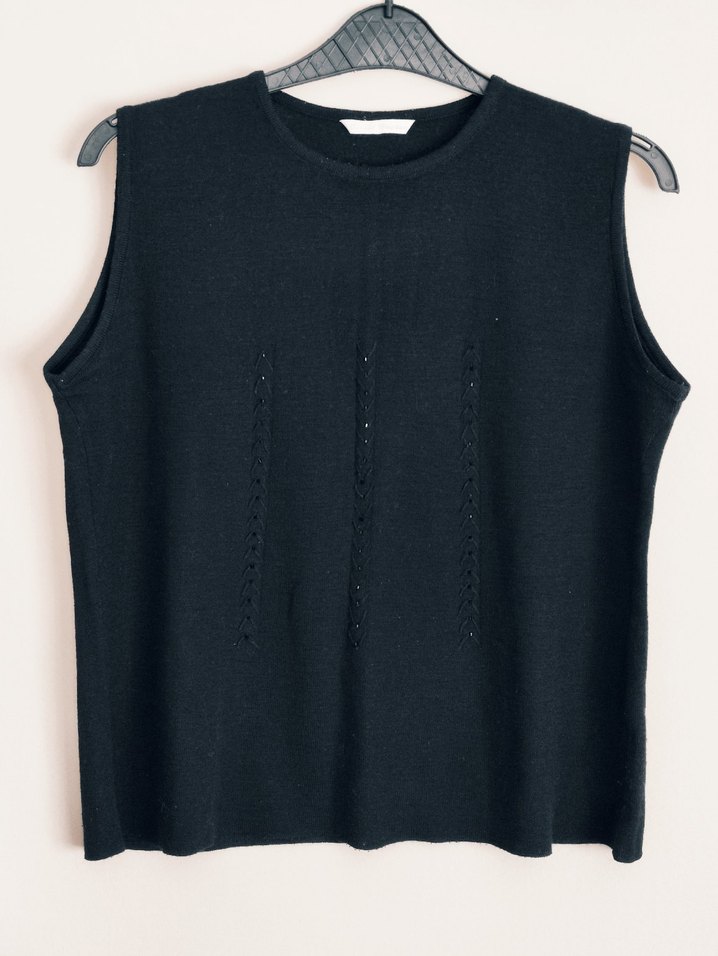 Siyah Kolsuz triko - Görsel 3