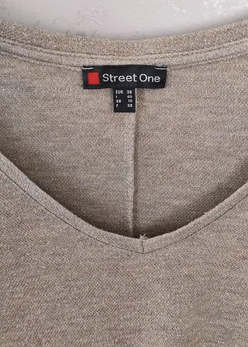 Bej V Yakalı Kadın Salaş Kazak - Görsel 5