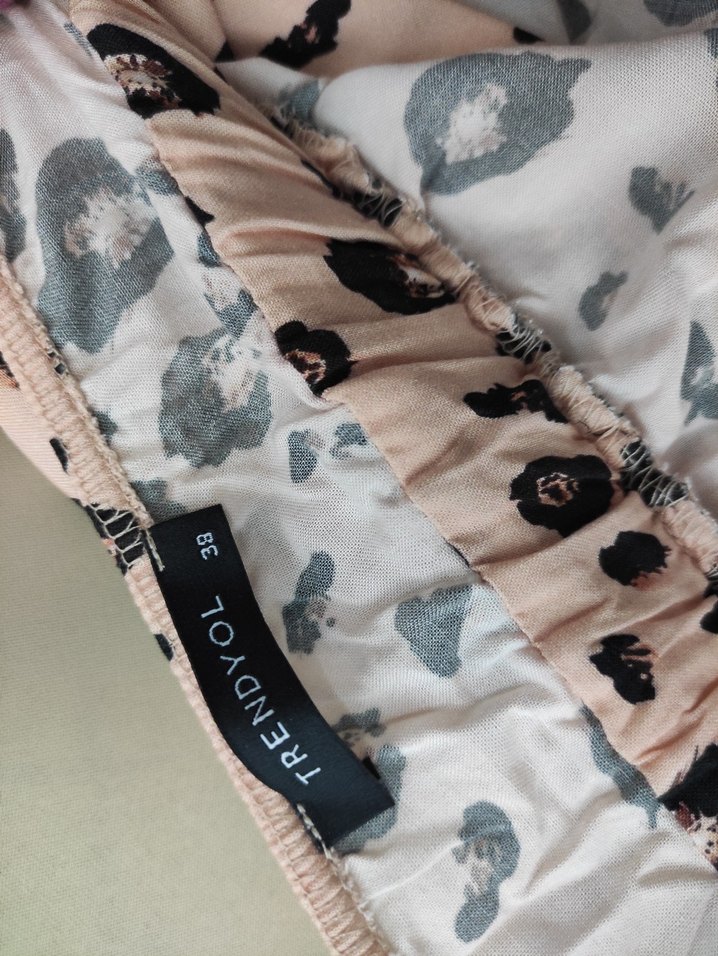 Leopar Desenli  Uzun Elbise - Görsel 5