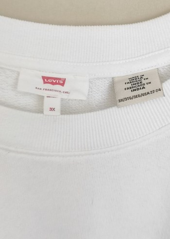 xxl Beden Levi's Beyaz Kadın Sweatshirt