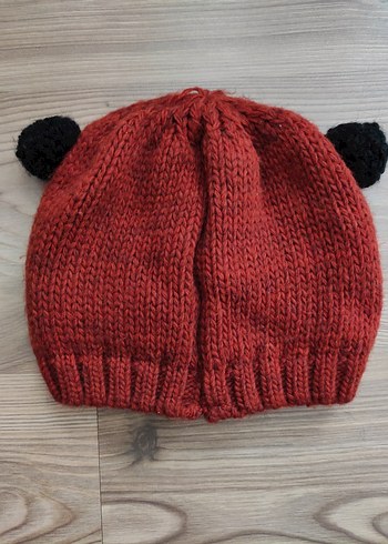 Kırmızı lErkek Çocuk Örgü Bere - Görsel 3