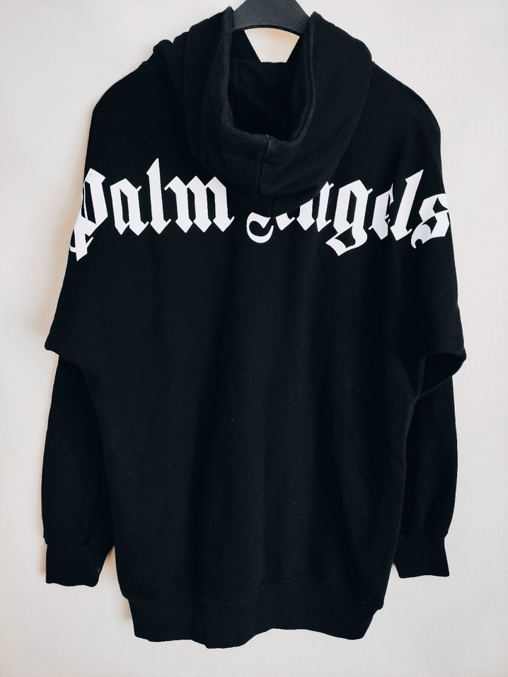 Palm Angels Siyah Kapüşonlu Erkek Sweatshirt - Görsel 2