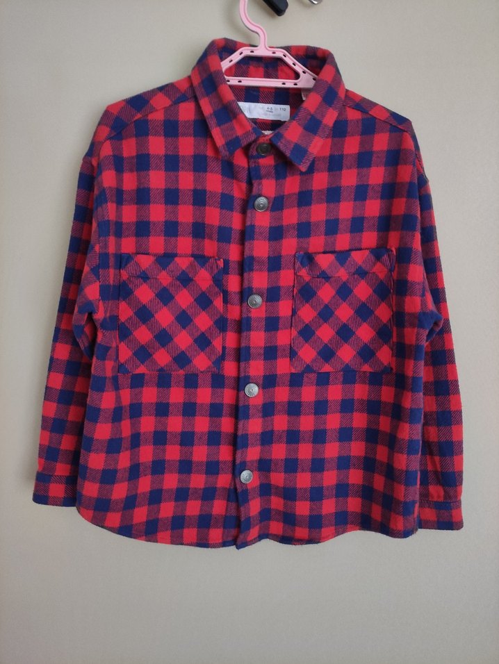 Renkli Kareli Erkek Çocuk Gömlek - Görsel 2