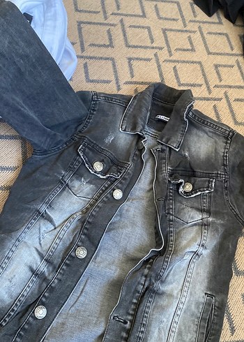 Mavi Jeans Koyu Gri Yikamali Denim Ceket