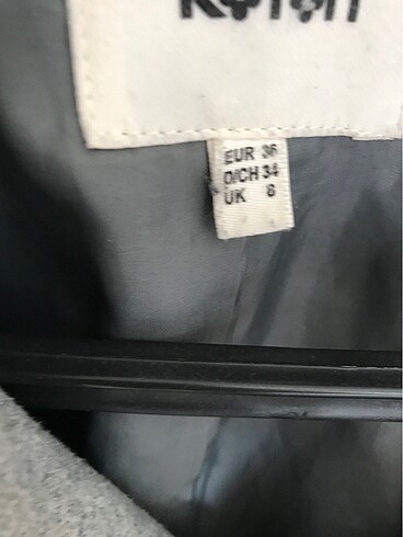 s Beden gri Renk Koton gri kaban