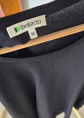 Defacto Siyah Kazak Rayon Kumas
